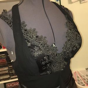 Black Formal Short Sleeve Dress